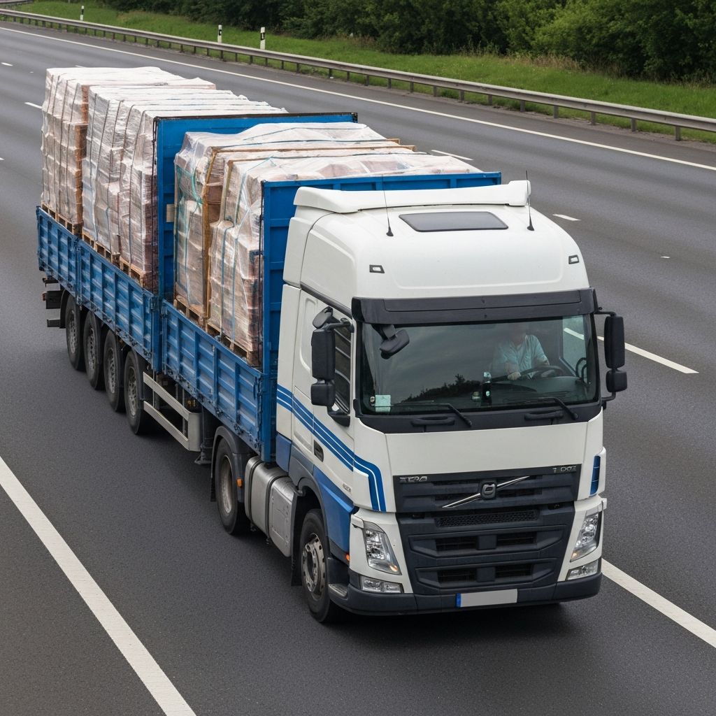 Caminhão de transporte de carga